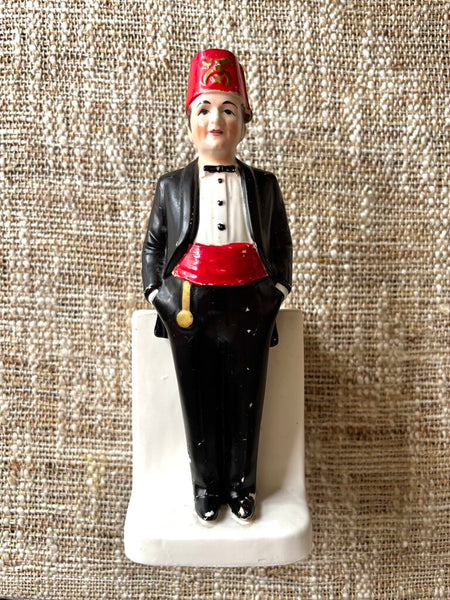 Vintage Ceramic Shriner Planter/Pen Holder Relpo Chicago, ILL Japan