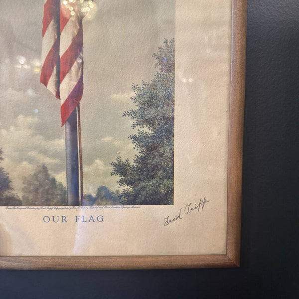 Fred Tripp Signed Our Flag Print