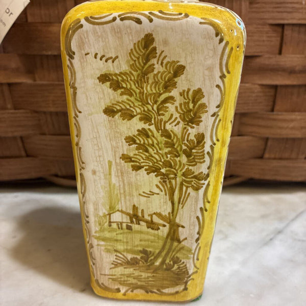 Vintage Italian Pottery Vase 3" x 9"