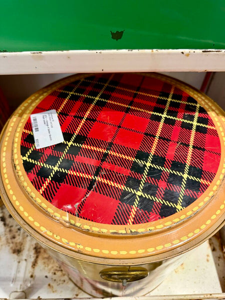 JFV ~ Vintage 4 Gallon Skotch Plaid cooler -