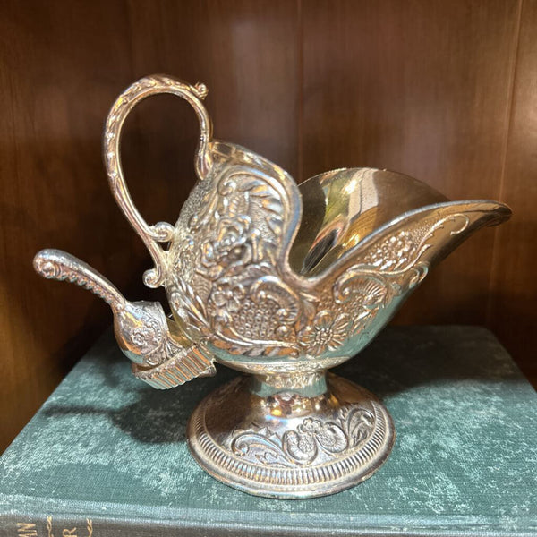 SILVER PLATED SUGAR SERVER WITH SCOOP