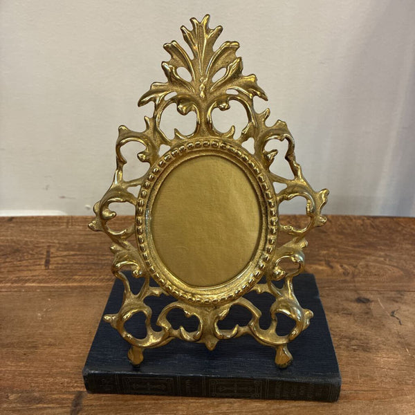 Vintage Brass Ornate Frame 6"w x 8"h