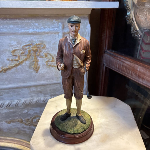 Vintage Golfer Figurine 11" Tall