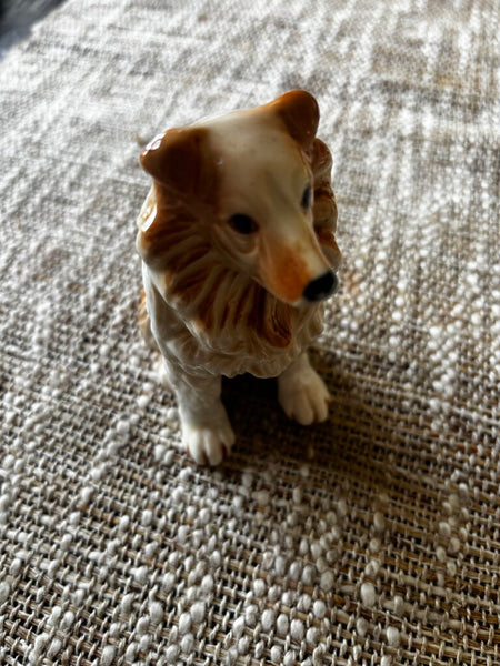 Vintage Collie Dog Figurine