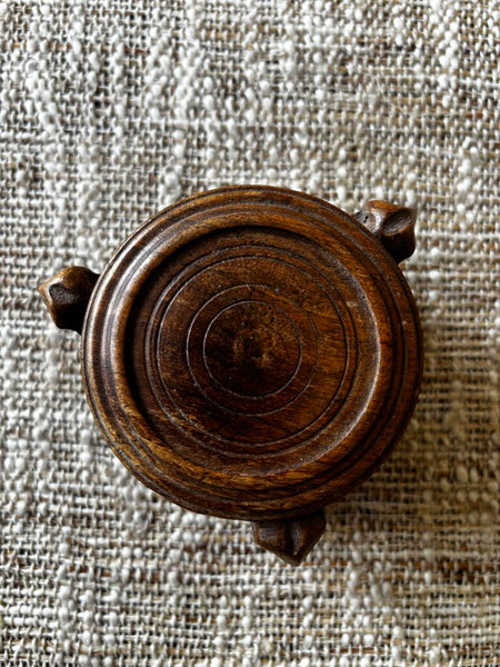Vtg Wood Elephant Plant Stand