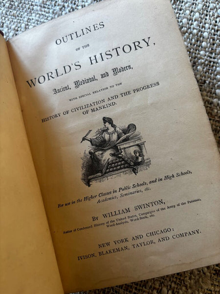 Antique Outlines of the Worlds History Book