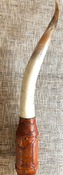 MOUNTED STEER BULL HORNS 60W (in store PU)