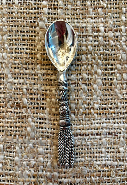 Vintage CARTISANE Demitasse Spoon Braided Tassel Handle