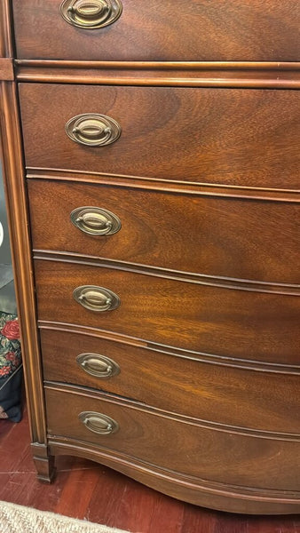 Vintage Dixie Six Drawer Highboy Dresser 36"w x 46"h x 20"d IN STORE PICKUP ONLY