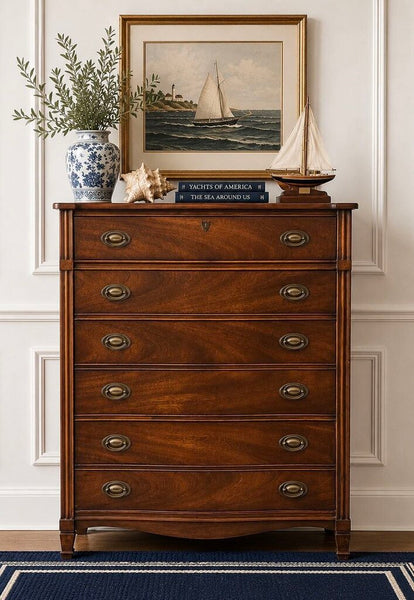 Vintage Dixie Six Drawer Highboy Dresser 36"w x 46"h x 20"d IN STORE PICKUP ONLY