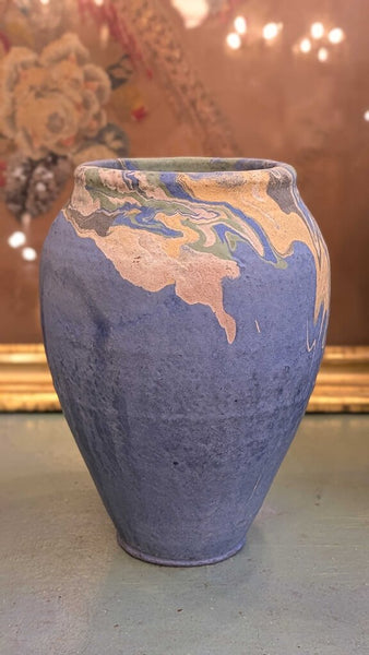 Blue Ozark pottery approximately 9 inches