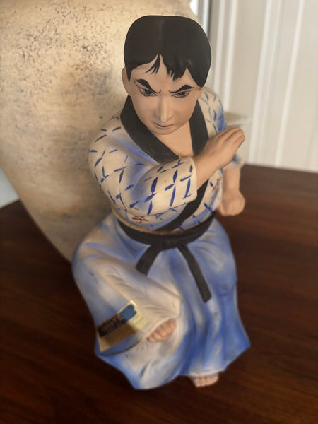 VINTAGE 1970 KARATE - JAPAN SAKE DECANTER PORCELAIN