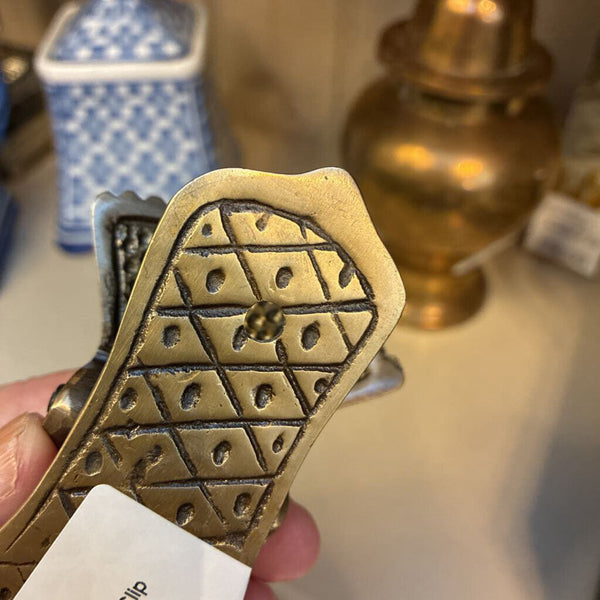 Vintage Look Brass Hand Clip
