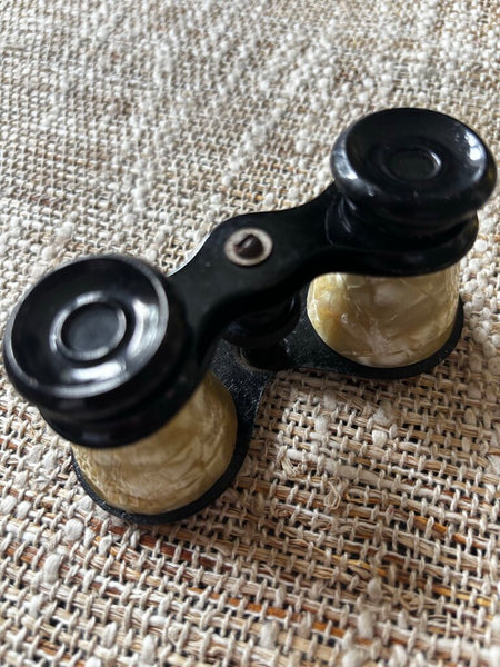 Vintage Faux Mother of Pearl. Binoculars Opera Glasses made in Japan