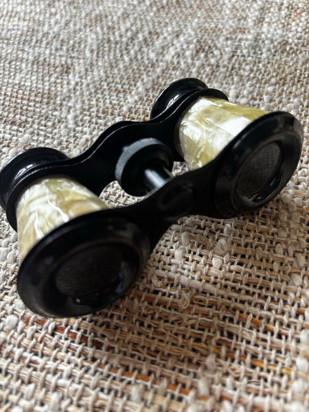Vintage Faux Mother of Pearl. Binoculars Opera Glasses made in Japan