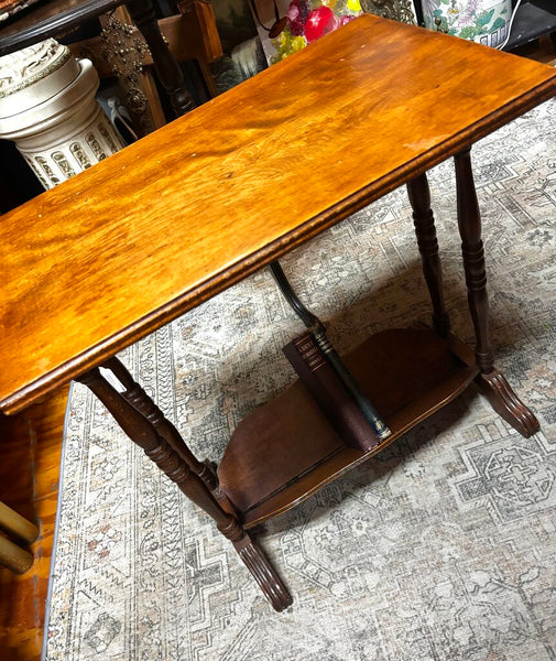 Vintage Mahogany Bookshelf Side Table (in store PU)