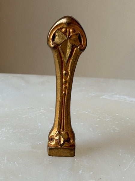 2591 Heavy French Brass Blank Wax Seal