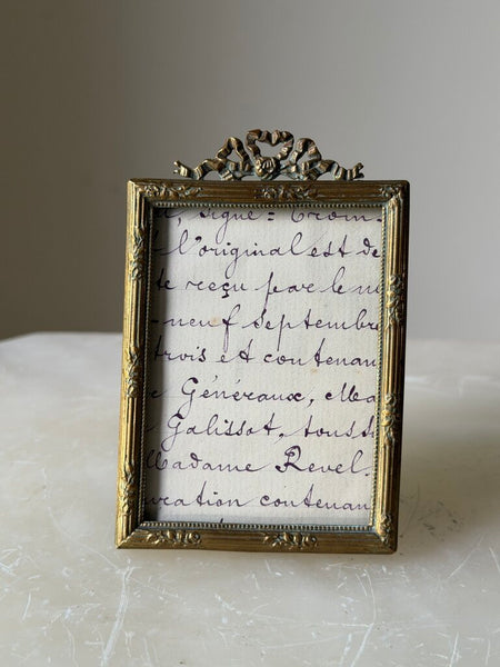 2594 French Brass Bow Frame