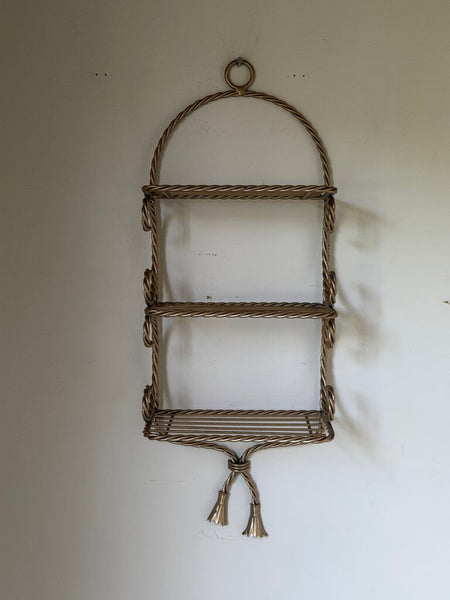 1595 Gold Metal 3 tier tassel rack