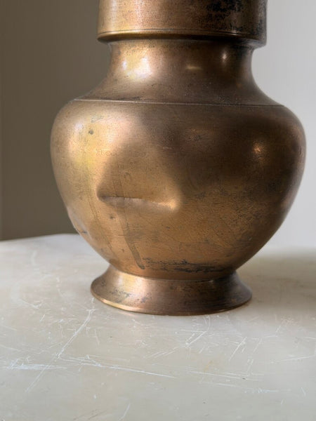 0211 Heavy Brass Water Jug (as-is)