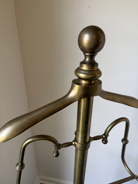 1610 Brass Butler Valet Rack (rare style) (local pickup only)