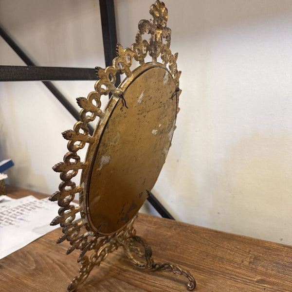 FRENCH VANITY MIRROR AS FOUND 17X12