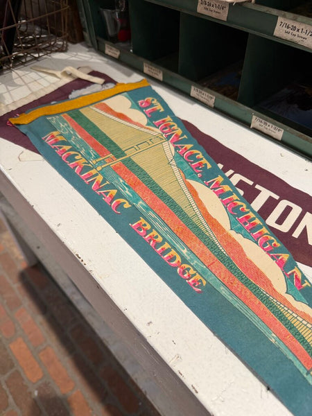 JFV ~ Vintage Mackinac Island pennant