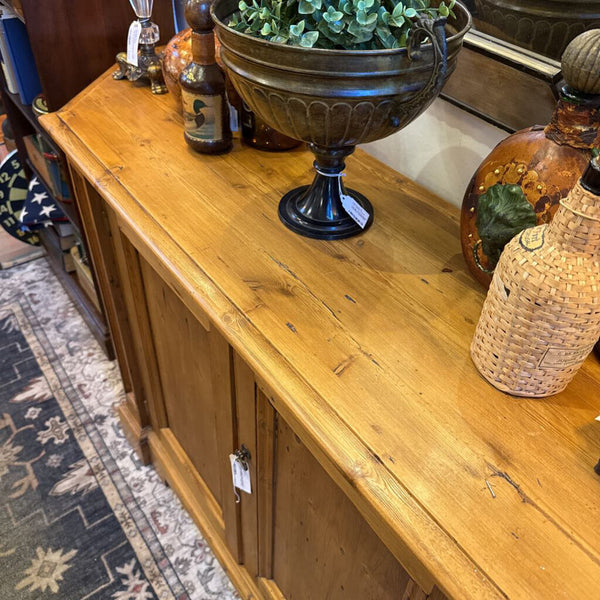 Vintage English Pine sideboard Cabinet 15x59x35T Pickup Only