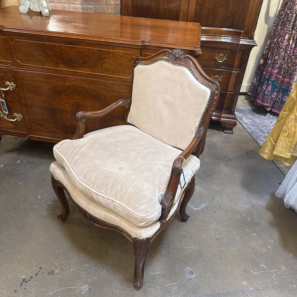 FRENCH ARM CHAIR 23T 19D U IN STORE PICK UP ONLY