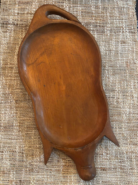 Vintage Wooden Pig Serving Tray