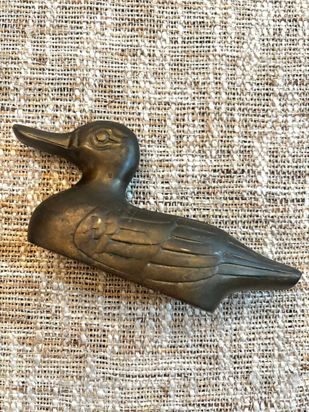 Vintage Brass Duck