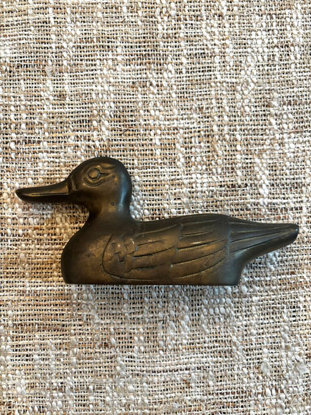Vintage Brass Duck