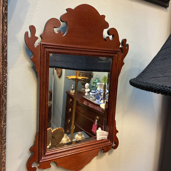 Vintage Bombay Company Chippendale Mahogany Wall Mirror 18.5" x 12"