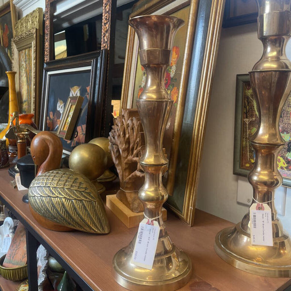 Moxie - 15.5" Brass Candle Holder