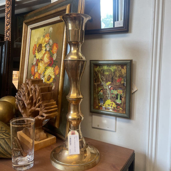 Moxie - 18" Brass Candle Holder