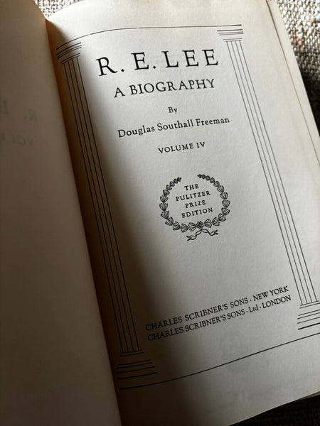 1938 R.E. LEE -Douglas Southall Freeman 3 Volumes Robert E Lee