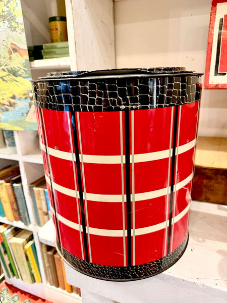 JFV ~ Vintage Large Poloron Plaid Cooler