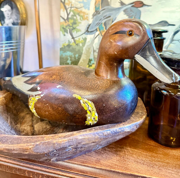 Carved Wood Duck