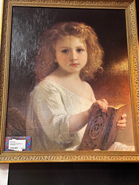 Sweetest Young Girl Print w/ Book 21x25