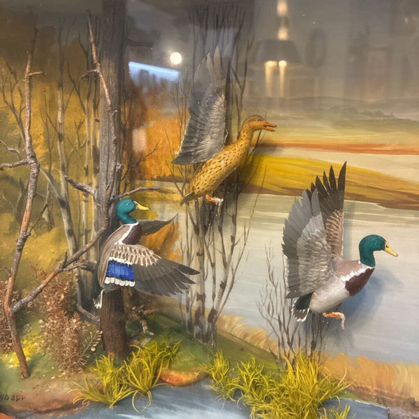 Vintage RG Rodell Sporting Art Diorama 22.5" x x 14.5" x 4"