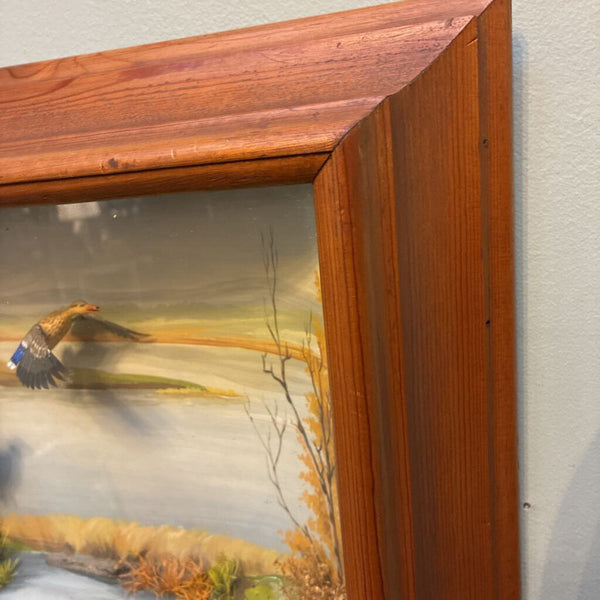Vintage RG Rodell Sporting Art Diorama 22.5" x x 14.5" x 4"