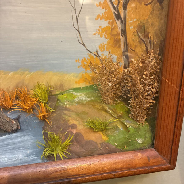 Vintage RG Rodell Sporting Art Diorama 22.5" x x 14.5" x 4"