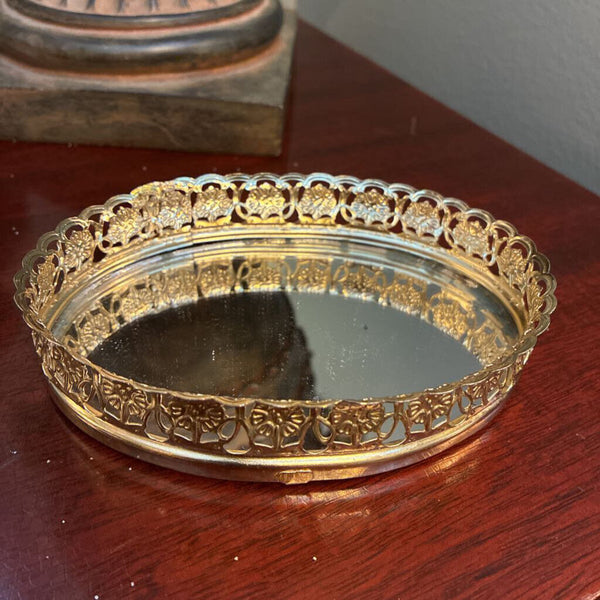 Vintage Mirrored Mini Tray