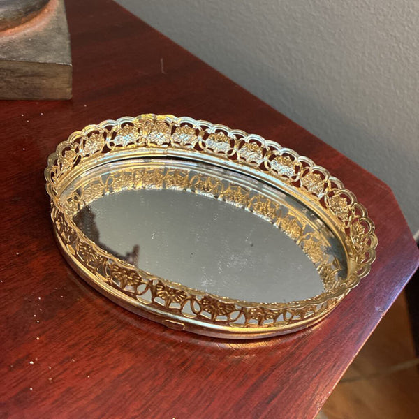 Vintage Mirrored Mini Tray