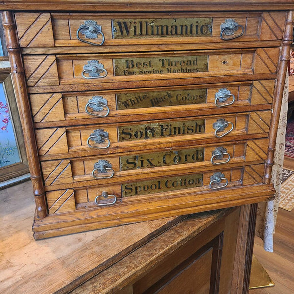 Vintage Willimantic Spool Cabinet - as is. In Store Pickup Only