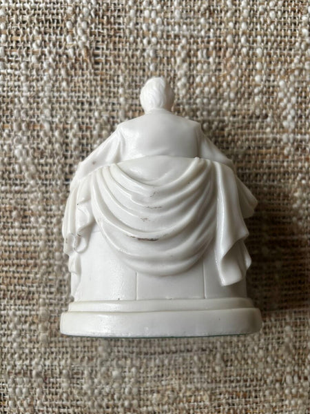 Vintage Cast Ivory Resin Abraham Lincoln Memorial Statue