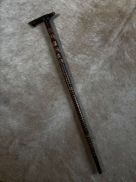 Vintage Carved Wood Cane