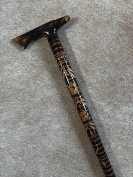 Vintage Carved Wood Cane