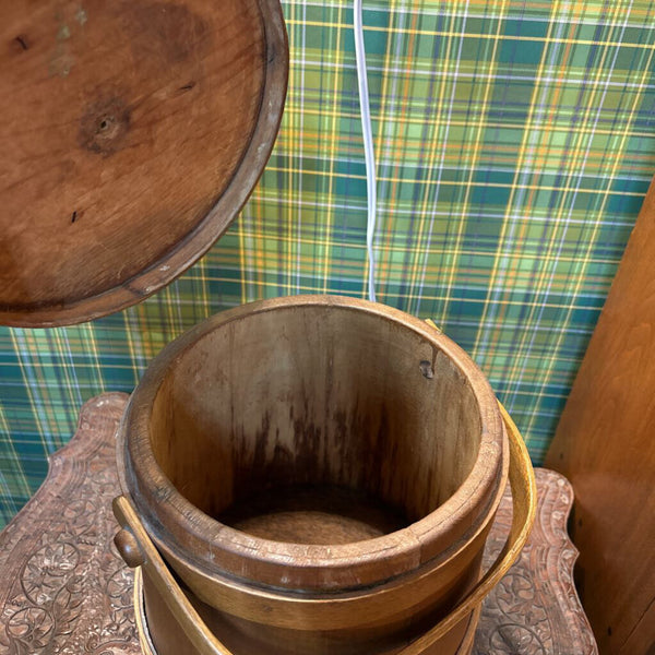 Vintage primitive sugar firkin
