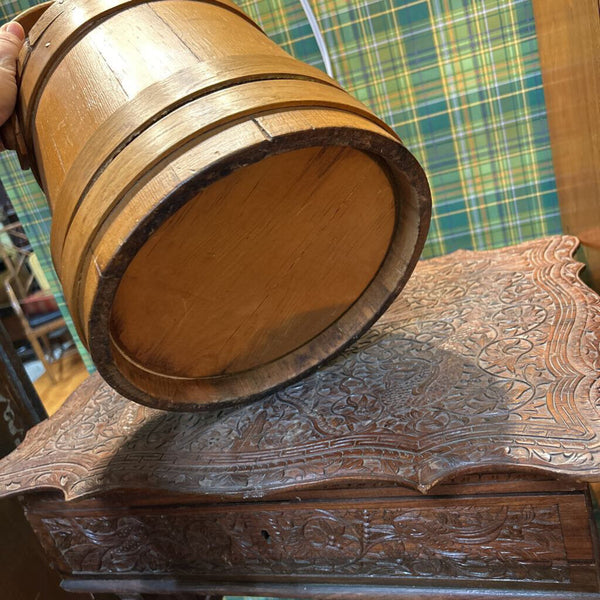 Vintage primitive sugar firkin